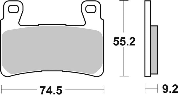 Sbs HHF Street Ceramic Organic Brake Pads For Harley FLFBS 1868 08-24 860H.HF