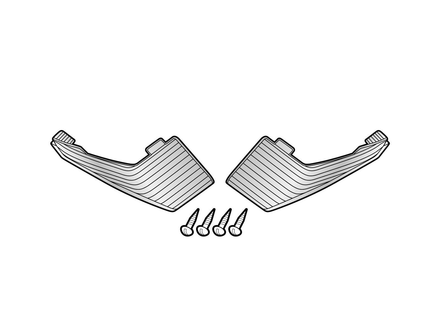 SHAD SH36 Replacement White Reflectors D1B361CAR