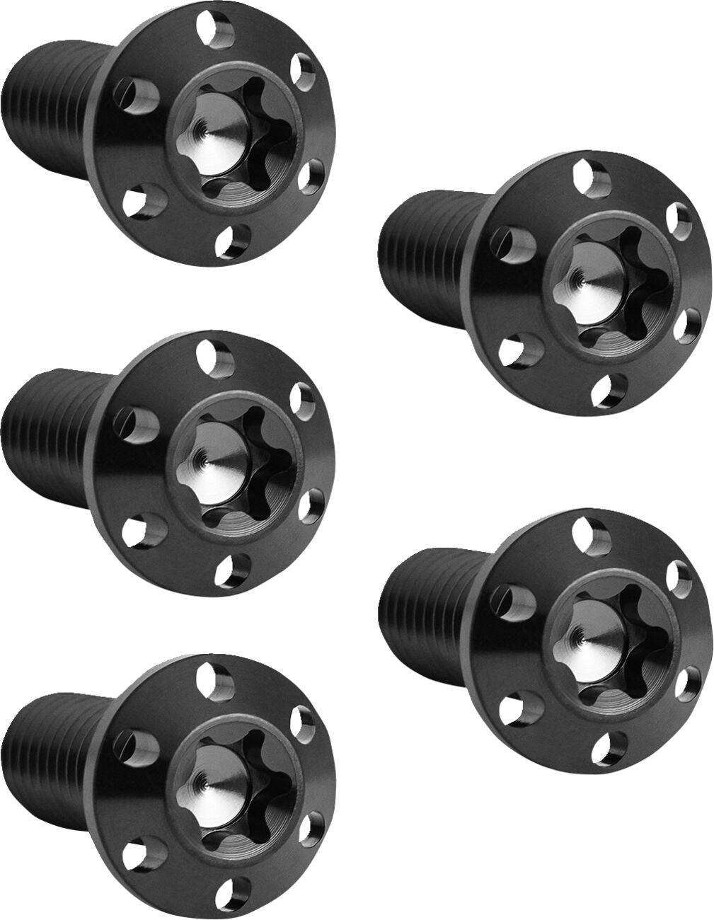Arlen Ness Holeshot Brake Rotor Bolt Kit Black 5 Pack Hub Mount 300-910