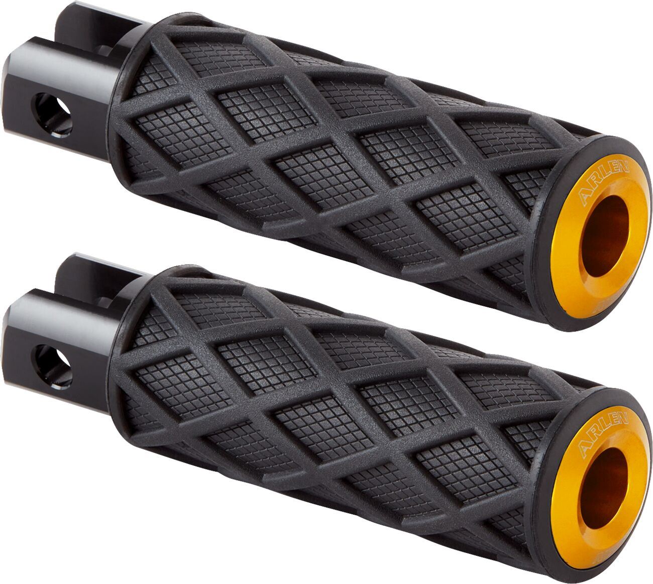 Arlen Ness Diamond Footpegs Rubber Steel For HD FLHTC 1584 00-10 400-057