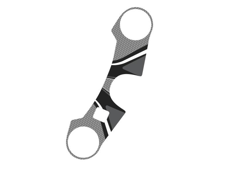 PUIG Radikal Yoke Protector Grey for Suzuki GSX R 1000 05-06 6936U