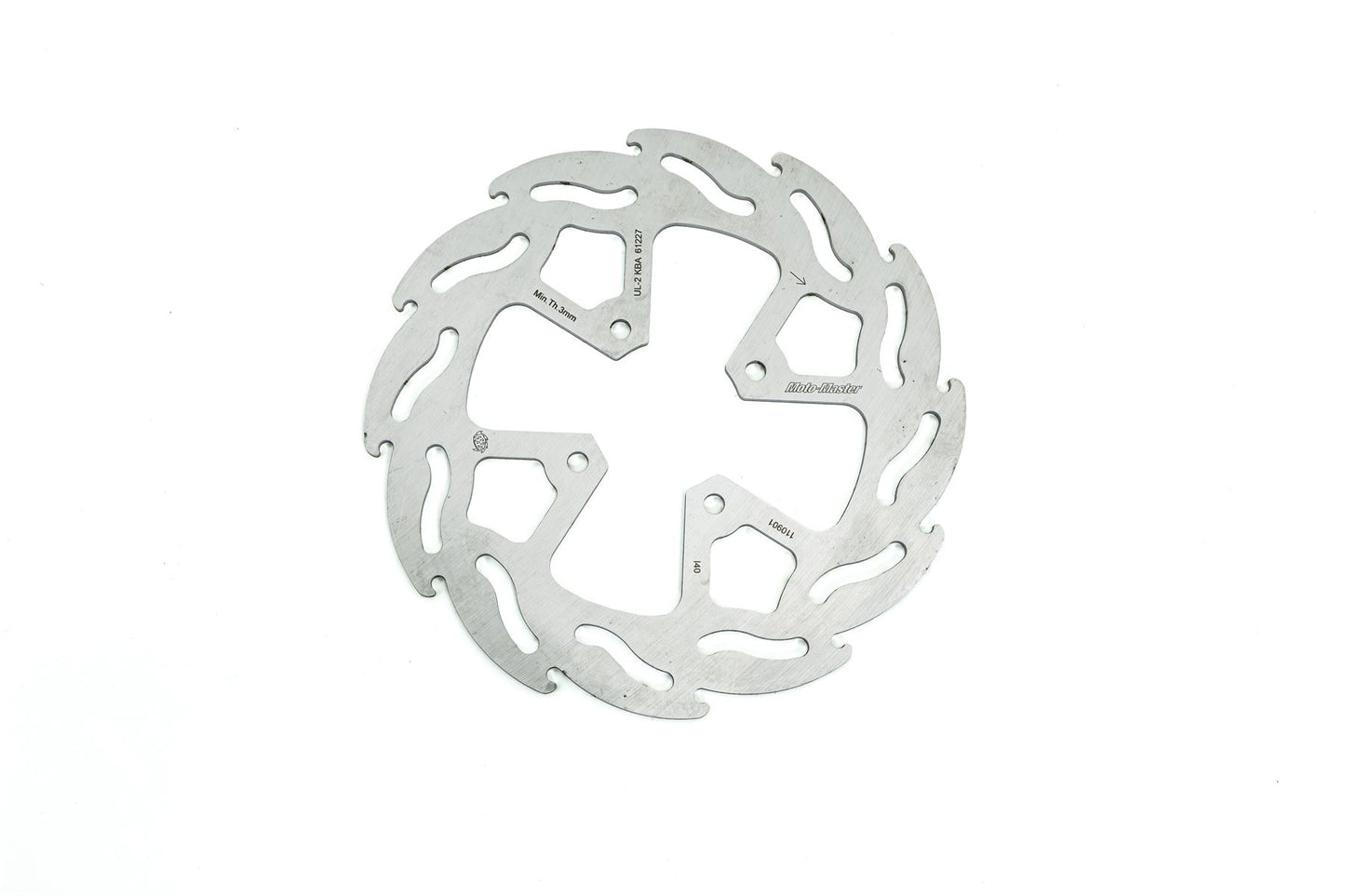 Moto-Master Flame Series Fixed Rotor For Gas Gas MC 65 2023-2026 Silver 110901