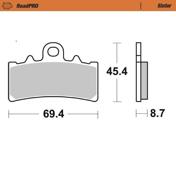 Moto-Master RoadPRO Sinter Scooter For BMW C 400 GT 2019-2024 413203