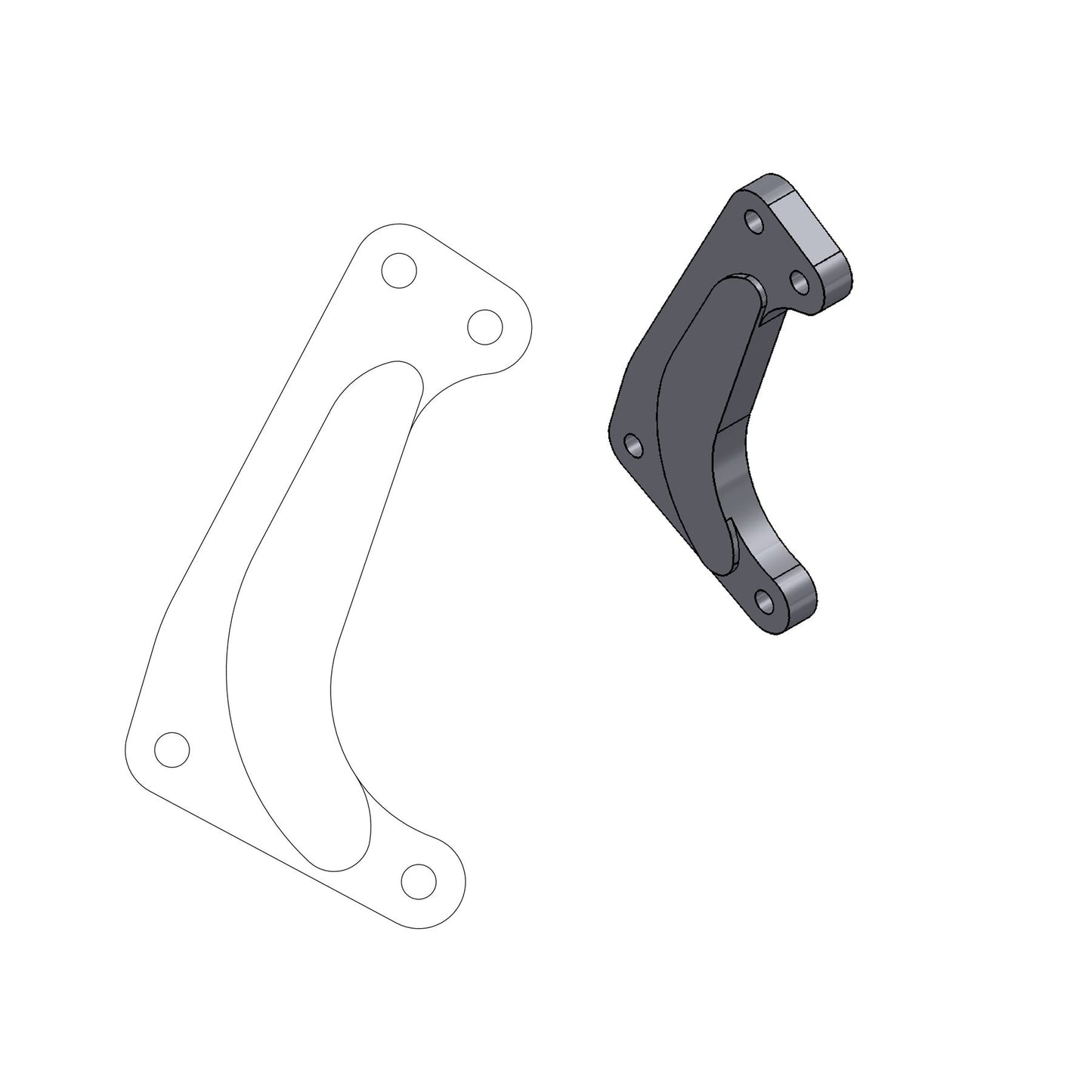 Moto-Master Racing Rotor Adapter Bracket For Yamaha WR 250 F 1998-2021 211034