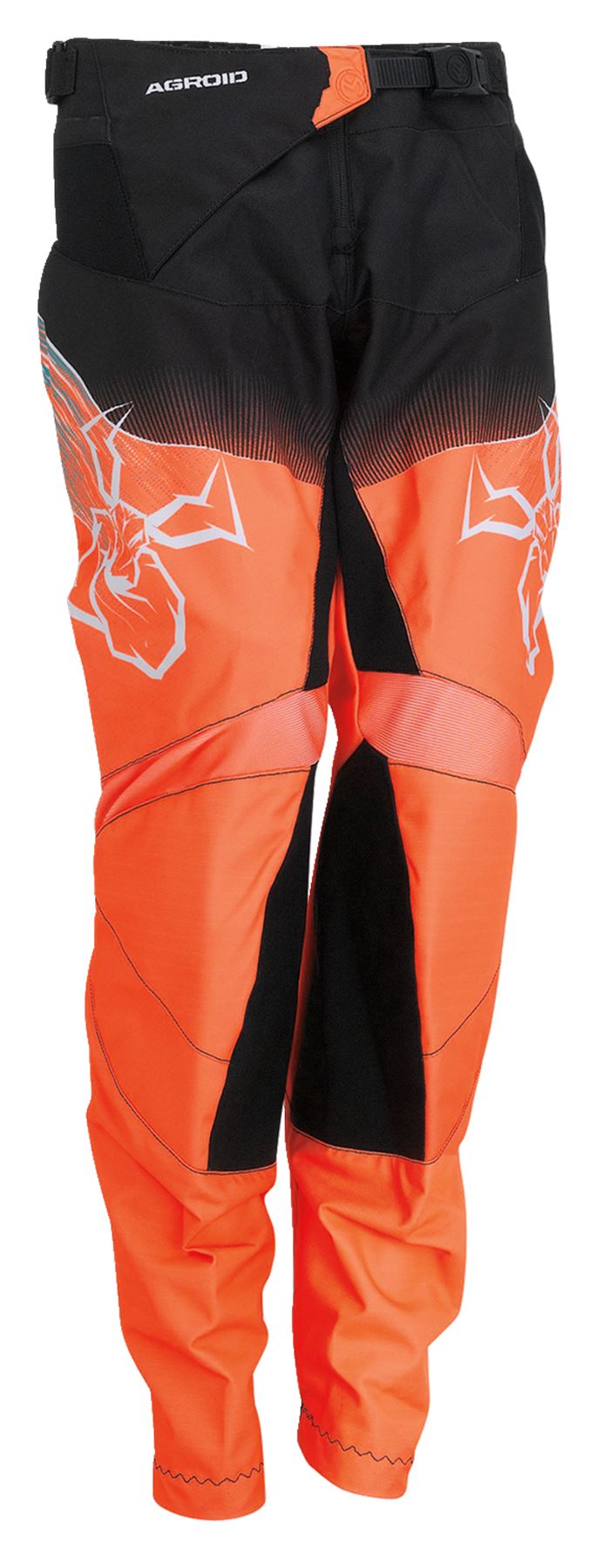 MOOSE RACING Youth Agroid Pants Teal/Orange/Black 2024 Model