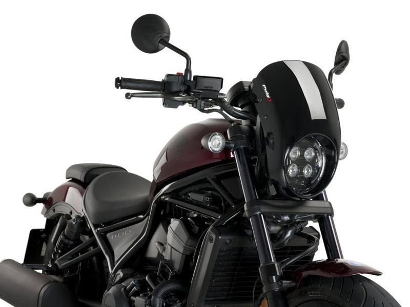 Puig Anarchy Semi Fairing Matt Black 6498A