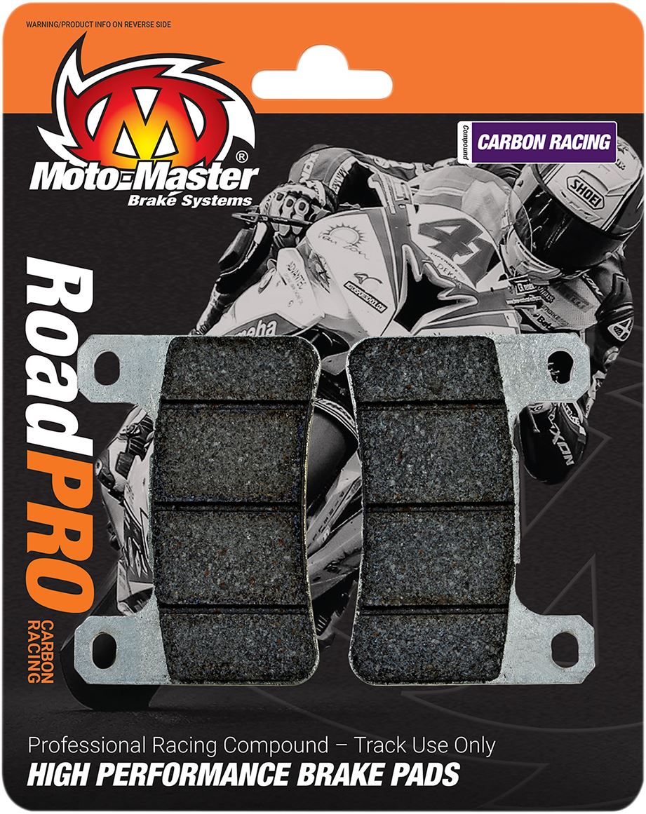Moto-Master Carbon Racing Brake Pads For Yamaha YZF-R6 600 1989-2026 402806