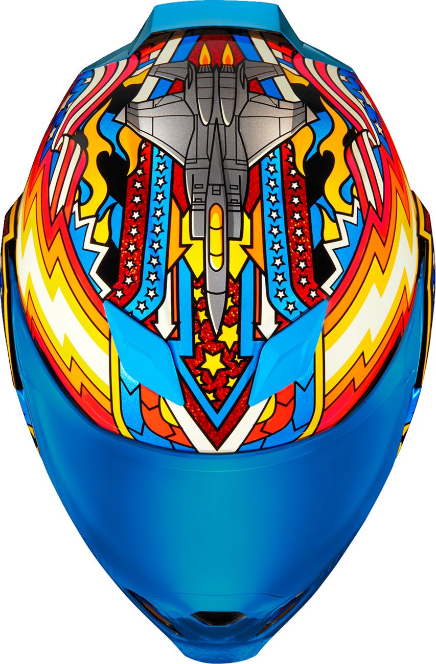ICON Airflite™ Fly Boy Motorcycle Helmet BL 2024 Model