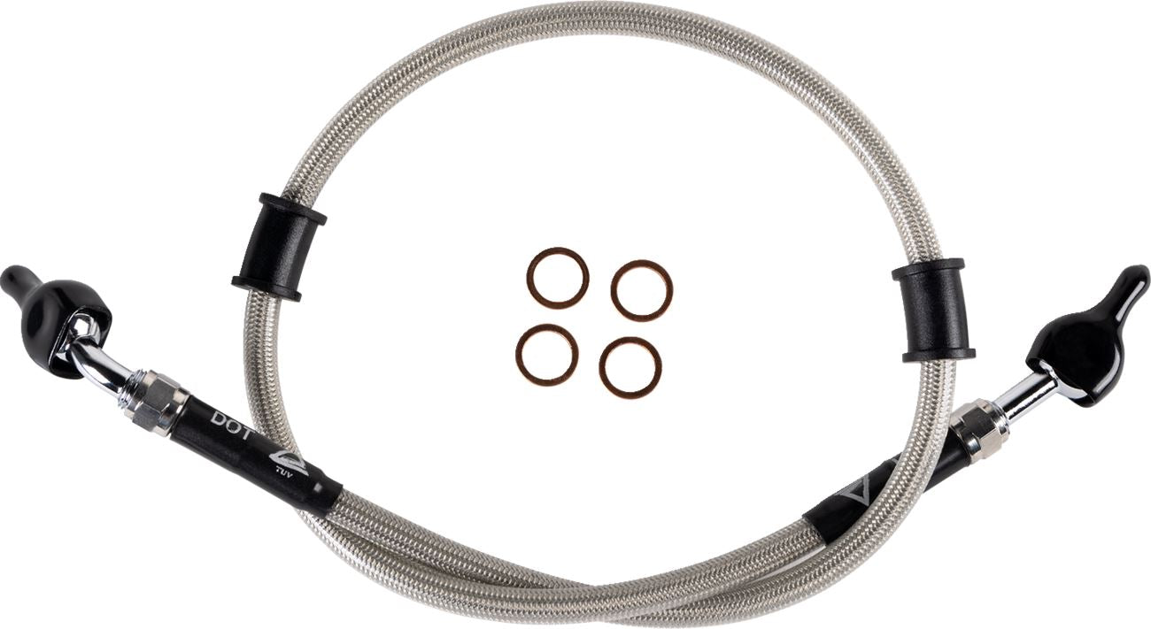 MOOSE RACING HARD-PARTS Stainless Steel Braided Brake Y01-2-043/P