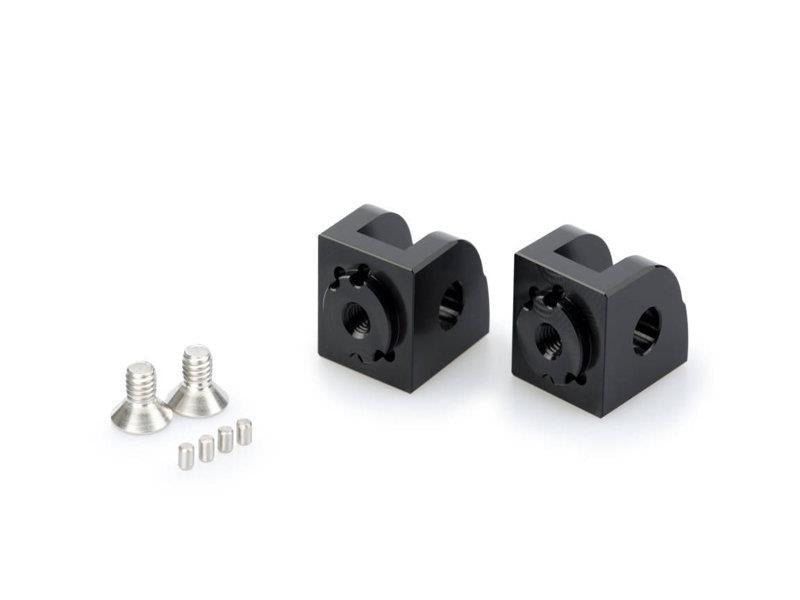 Puig Adjustable Footpeg Adaptors Black 4935F