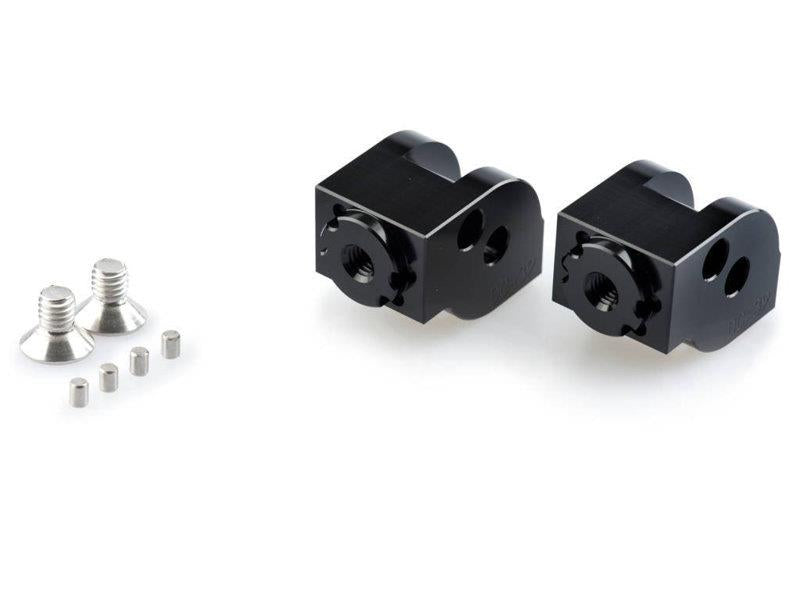 Puig Adjustable Footpeg Adaptors Black 5605F