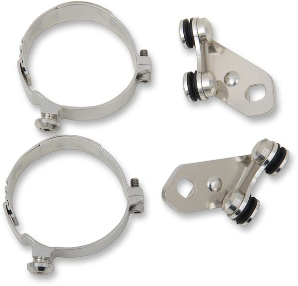 MEMPHIS SHADES Lowers Wind Deflector Mounting Kit Silver Complete MEM9895