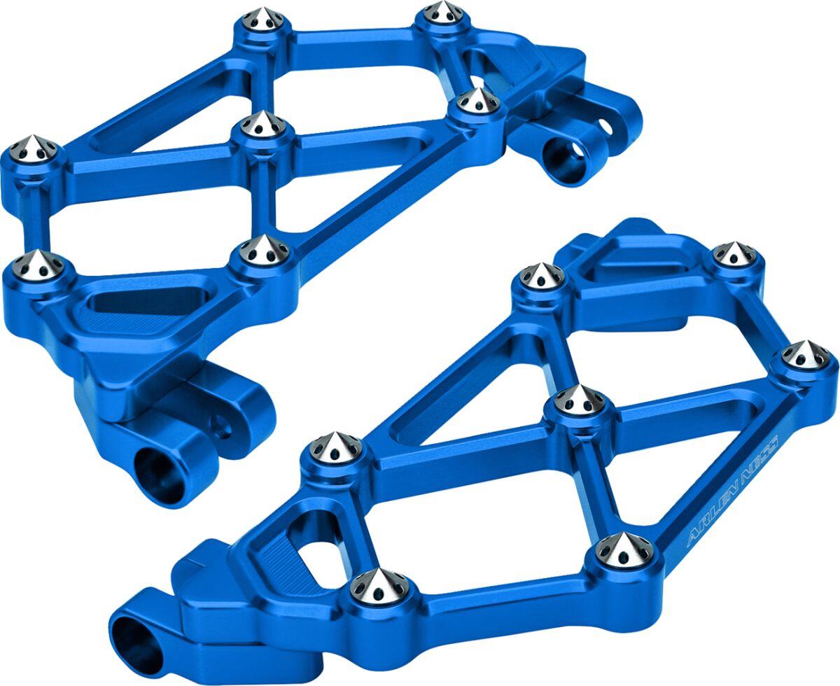 Arlen Ness Mini Diamond Floorboards For Harley FLHRXS 1868 1983-2024 Blue 410-047
