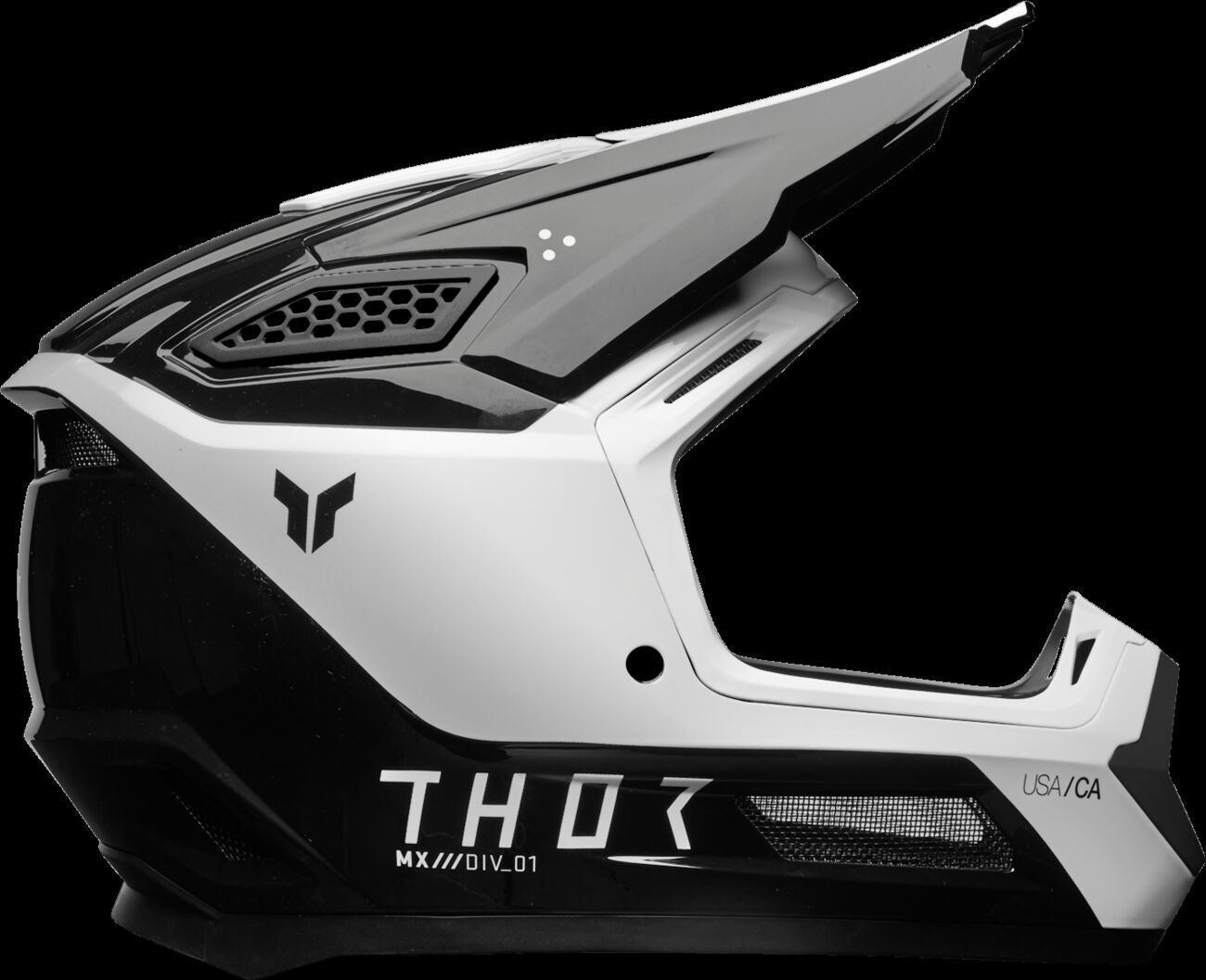 THOR Fleet Storm Helmet BK/WH 2025 Model
