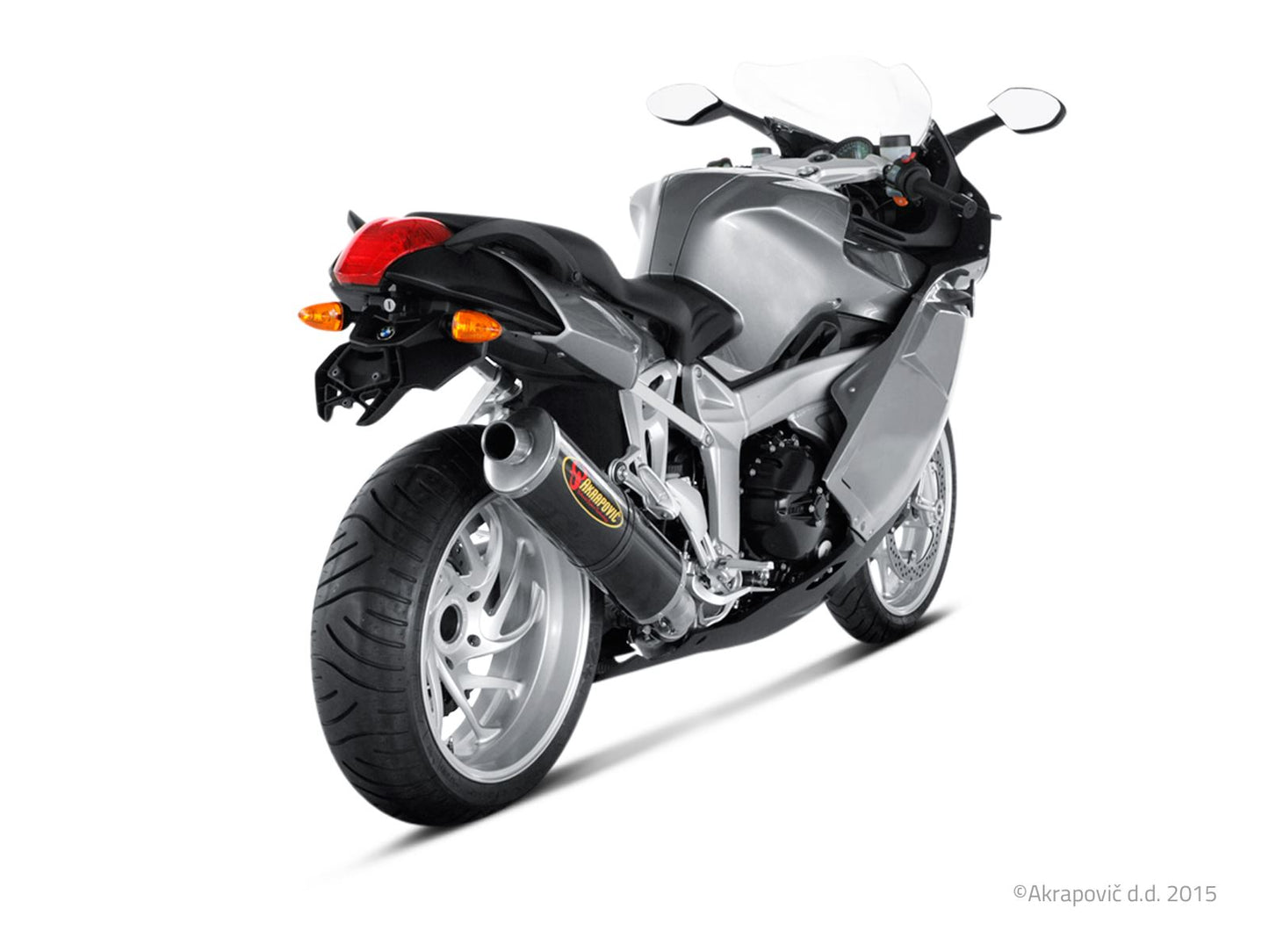 Akrapovic Slip-On Line Muffler CF For BMW K 1200 R 05-08 SS-B12SO1-HC