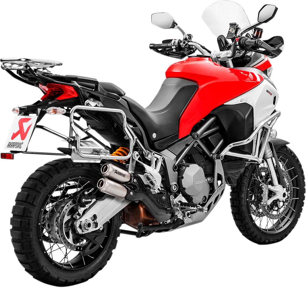 Akrapovic Slip-On Line Muffler TI For Ducati MultiStrada 1200 S ABS 17-20 S-D9SO10-HIFFT