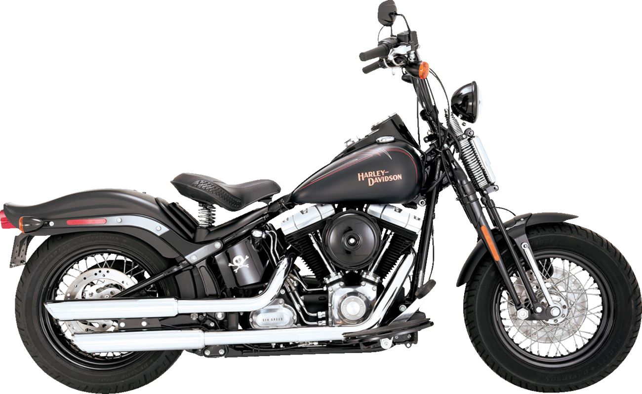Vance & Hines 3" Twin Slash Slip-On Mufflers Chrome For HD FLSTSB 1584 07-09 16842