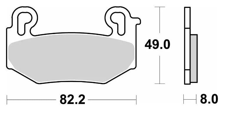 Sbs RST Brake Pads For BMW R 1300 GS 2024-2026 Sintered Metal Set 1004RST