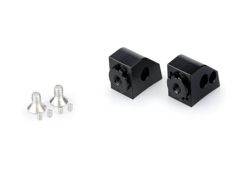 Puig Pillion Adjustable Footpeg Adaptors Black 5591V