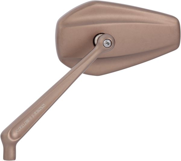 Arlen Ness Mini Stocker Mirror Anodized Silver Aluminum Screw-In Right 13-169