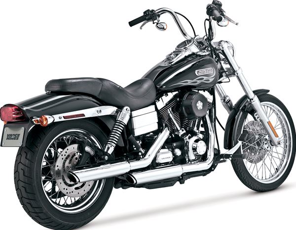 Vance & Hines 3" Twin Slash Slip-On Mufflers Chrome For HD FXDB 1690 91-17 16337