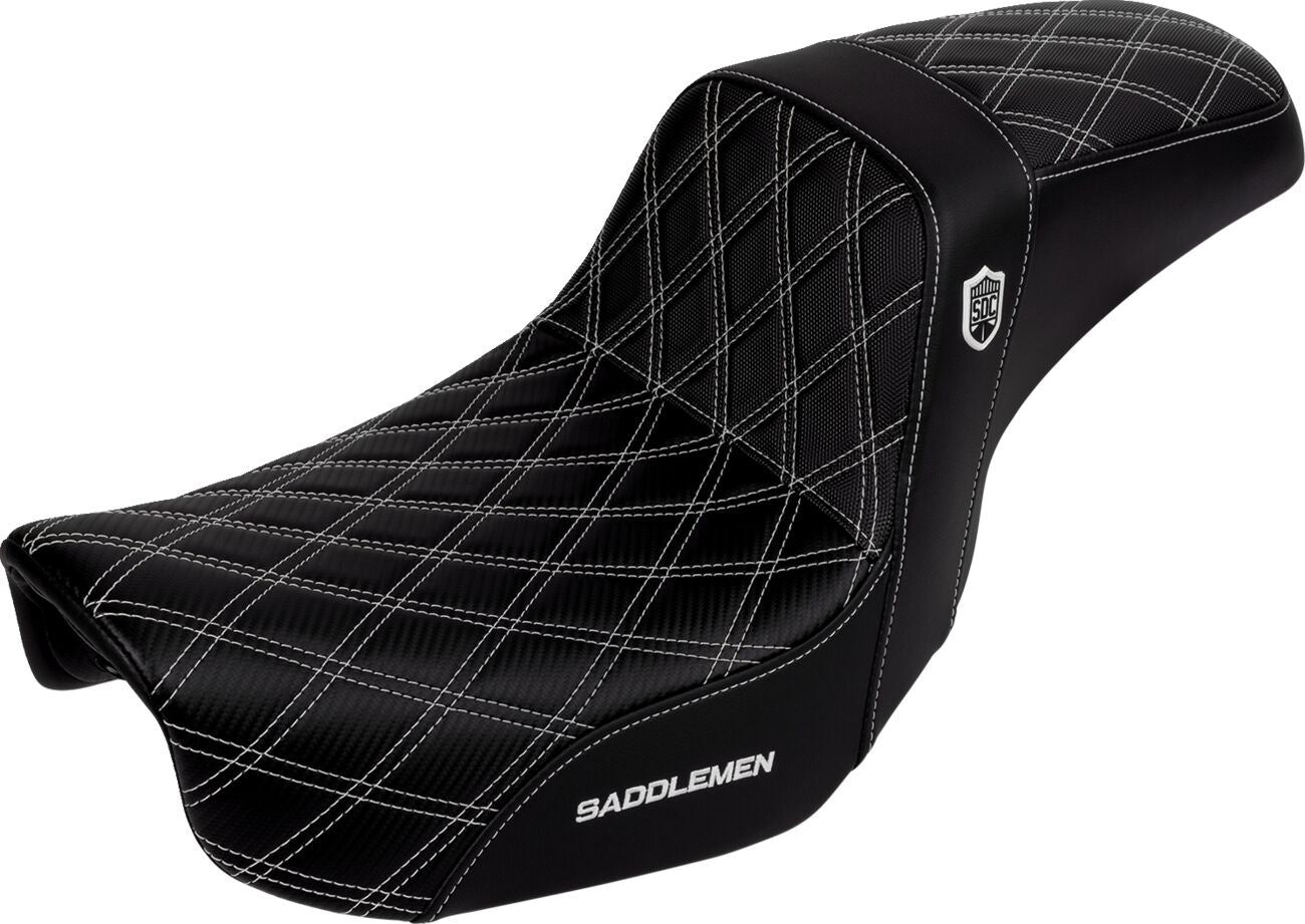 Saddlemen Pro Series SDC Performance Grip Seat For HD FXDF 1690 06-17 SC80604WHI