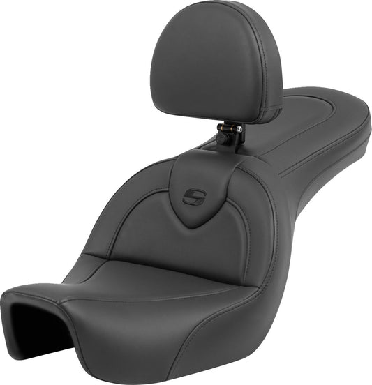 Saddlemen Roadsofa Standard Reach Seat With Backrest For HD FXDF 1690 06-17 806-04-187BR