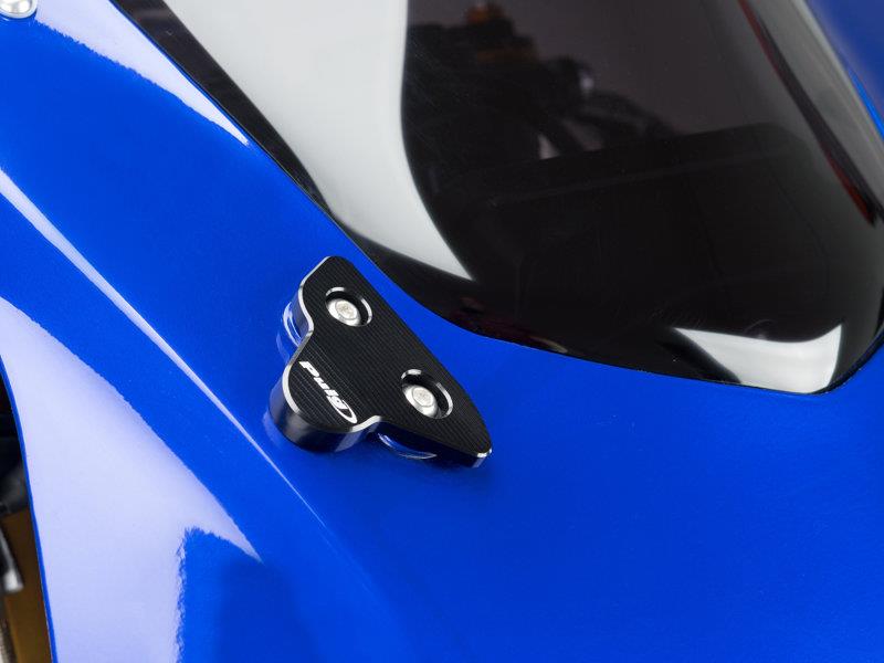 Puig Mirror Screw Caps Black 8021N