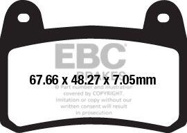 Ebc FA-HH Series Sindered Brake Pads For Benelli Leoncino 250 2012-2022 FA658HH