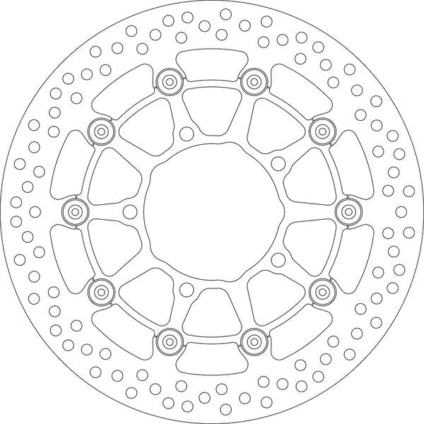 Sbs Stainless Steel Brake Rotor For Suzuki M 109 R 2005-2021 Black, Silver 5012