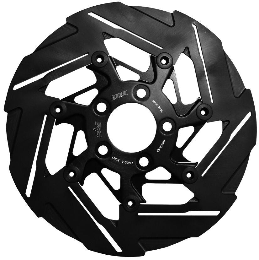 Sbs Brake Rotor Designed by Kodlin For Harley FLFBS 1923 2004-2025 Black 7145D-B