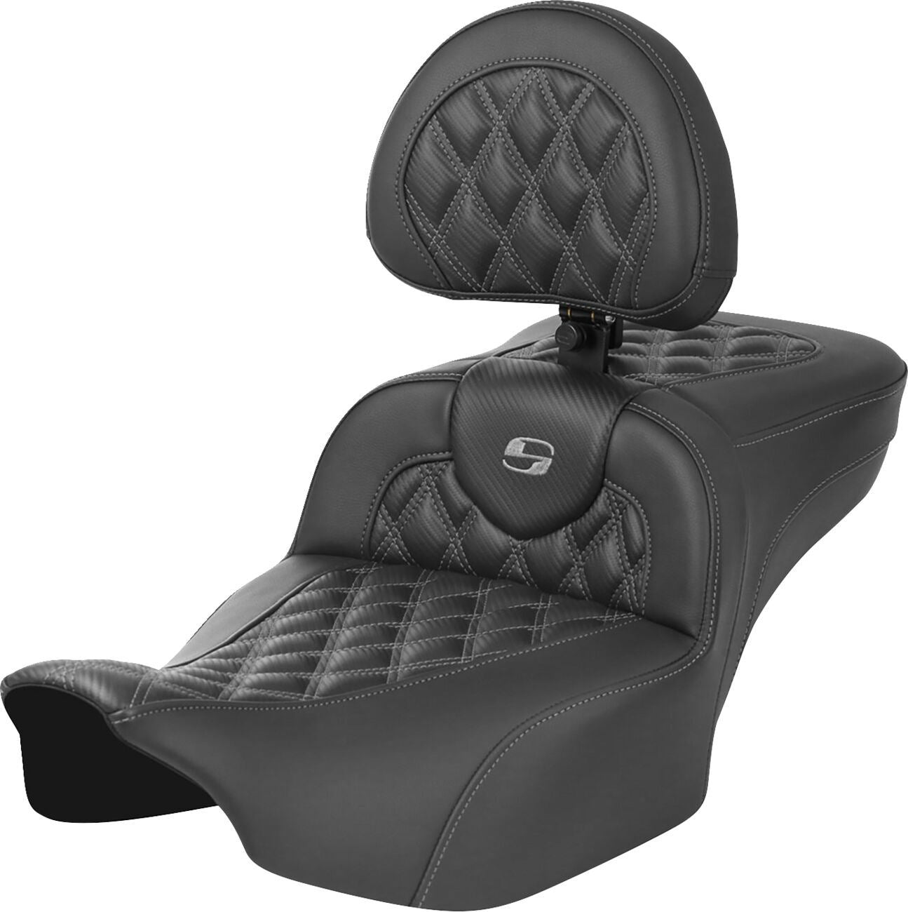 Saddlemen Roadsofa Reach Seat With Backrest For HD FLTRXSE 1977 23-24 823-07-207B2