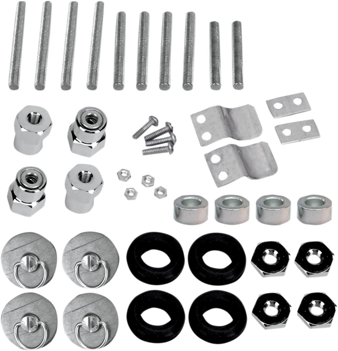 Saddlemen S4 Quick-Disconnect Saddlebag Docking Post and Fastener Kit (3521-0001)