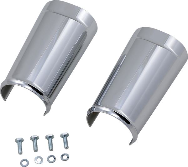 Arlen Ness Fork Boot Pair Chrome For Harley Davidson FLHR 1690 86-13 20-043