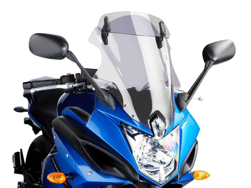PUIG Touring Screen Plus w/ Extender Light Smoke for Yamaha XJ6 Diversion F 10-16 5910H