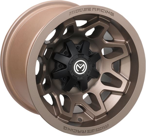 Moose Utility 416X Bronze 15X7 4/136 5+2 Alloy Quad UTV Wheel