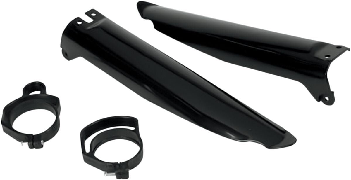 UFO FORK SLIDER PROTECTORS KAWASAKI KX125/250/500 BLACK KA03704-001