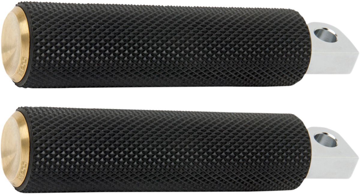 Arlen Ness Fusion Male-Mount Footpegs Billet Aluminum Rubber Steel 07-932