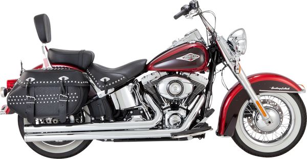Vance & Hines 2-into-2 Big Shots Exhaust System Chrome For HD FLS 1690 86-17 17323