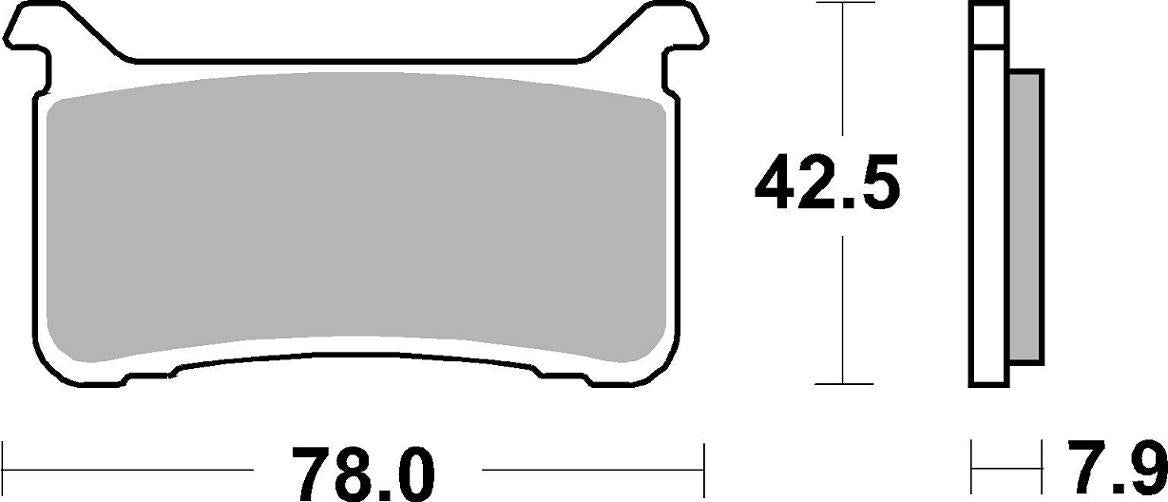Sbs DS Racing Dual Sintered Brake Pads For Honda CBR 600 RR 2017-2025 947DS-2