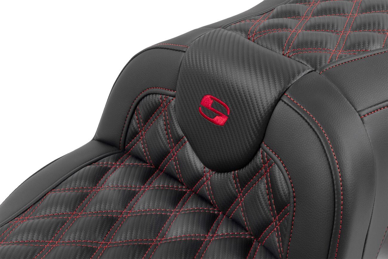 Saddlemen Roadsofa Lattice Stitch With Backrest For HD FLTRXSE 1977 23-24 823-07-206B4