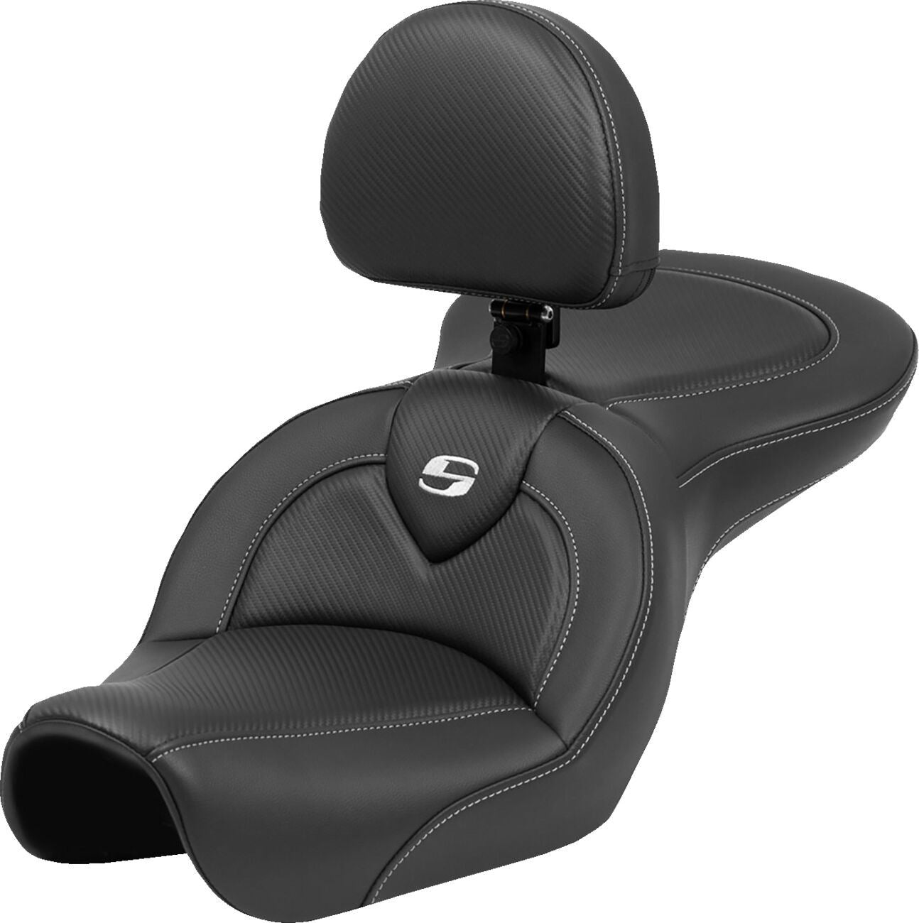 Saddlemen Roadsofa CF Seat B/W For HD FXDXI 1450 04-05 804-04-185BR