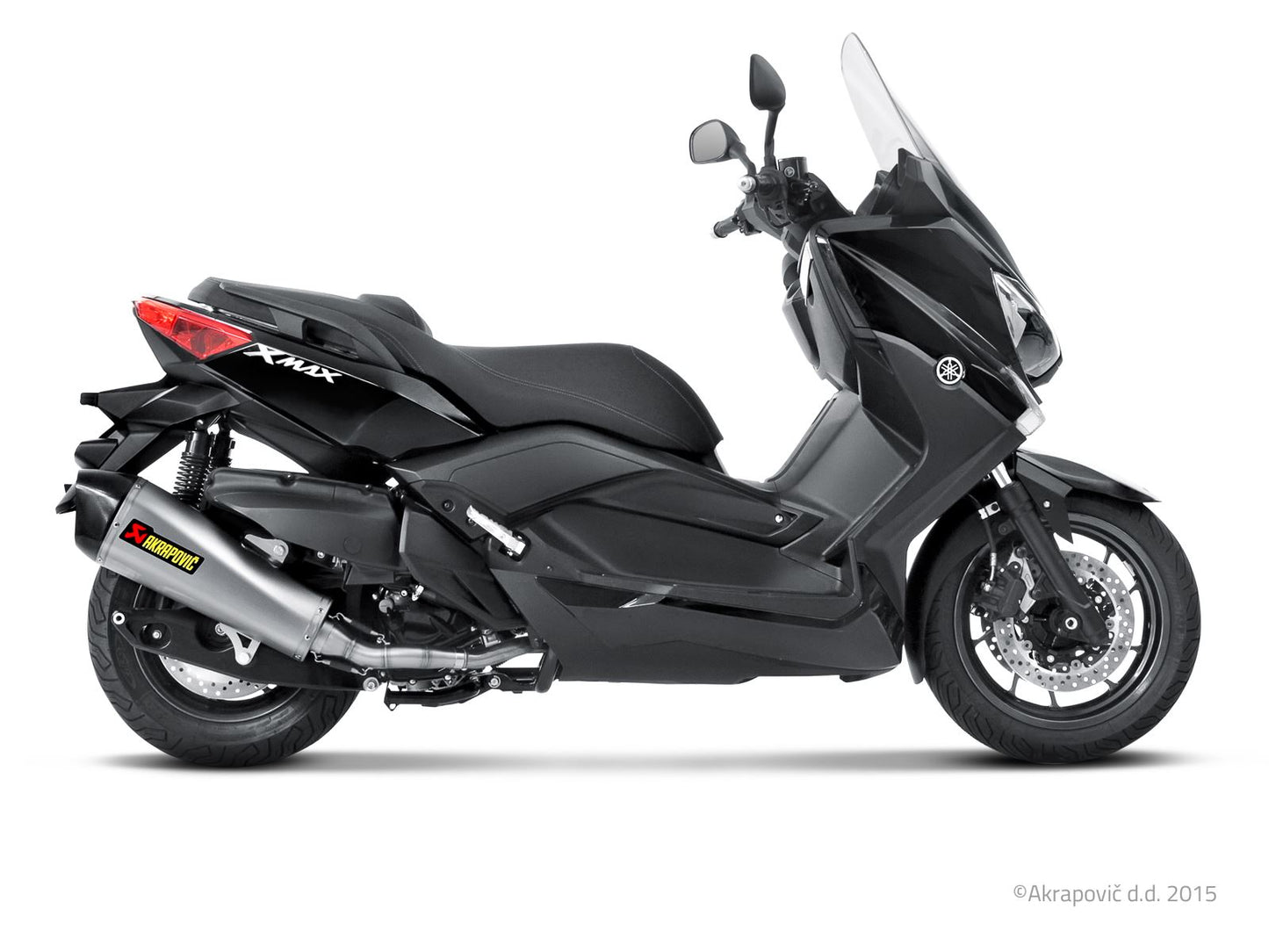 Akrapovic Slip-On Line Muffler Scooter SS/CF For Yamaha YP 400 R 07-16 S-Y4SO10-HZAASS