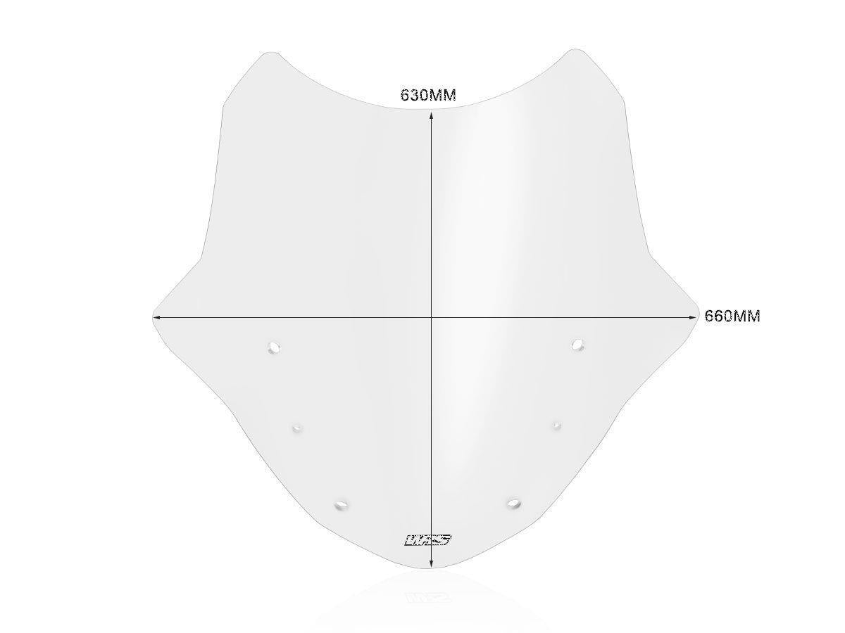 WRS Windscreen For BMW R 1200 RT 2014-2019 Clear BM078T