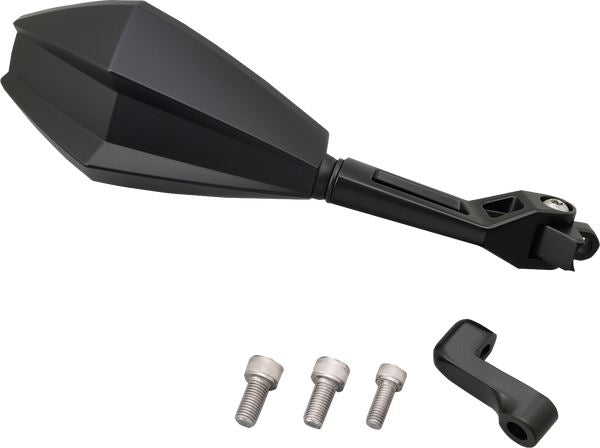 Daytona Black Side View Right/Left Stem Set ECE-Approved Aluminum ABS Mirror 80720