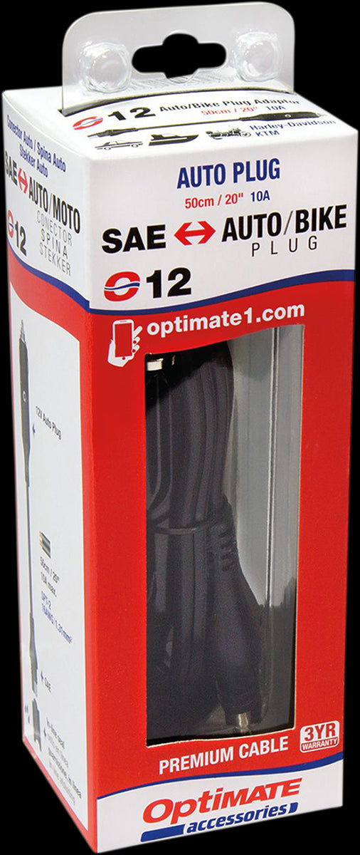 OptiMate 12V Bike and Car Socket Connector Male SAE (O12)