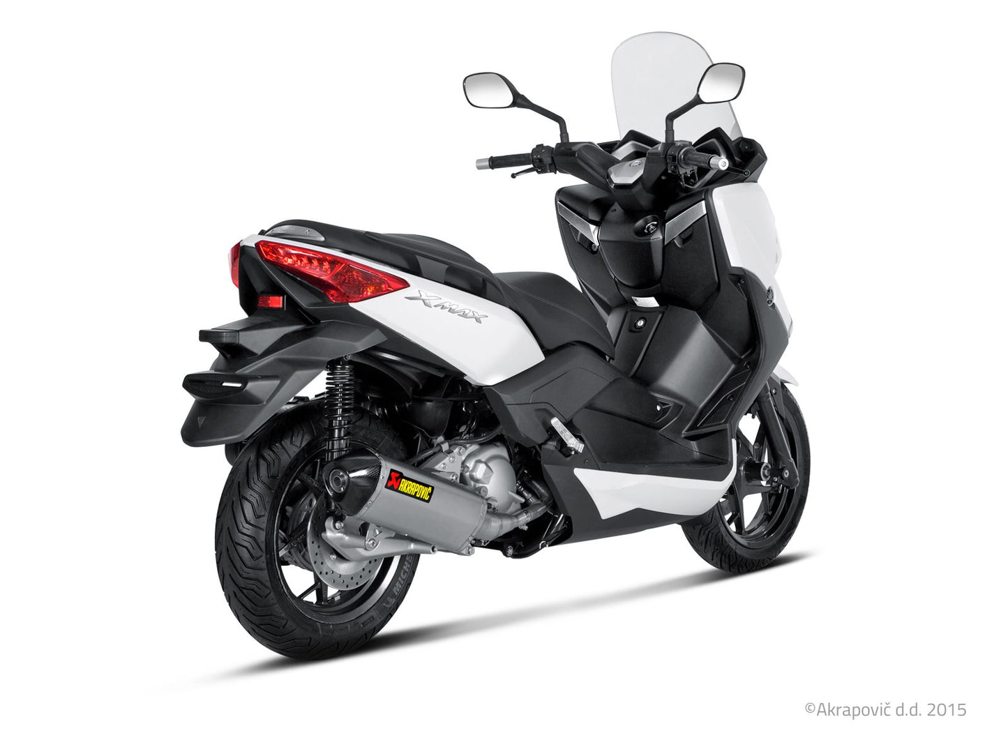 Akrapovic Slip-On Line Muffler Scooter SS/CF For Yamaha YP 250 R 06-16 S-Y2SO7-HRSS