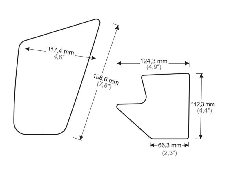 PUIG Side Tank Pad Protector Black for Yamaha MT-10/MT-10 SP 16-23 20092N