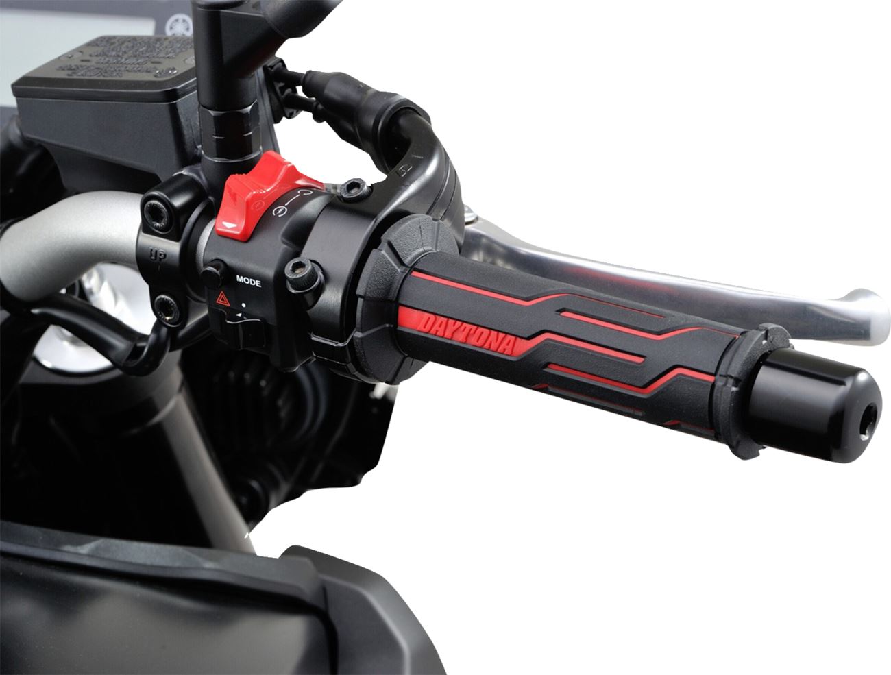Daytona GRIPPYGRIP GGD-Line Grip Red Open End 7/8 Handlebar Grip Pair 88658