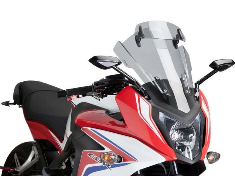 PUIG Touring Screen w/ Extender Light Smoke for Honda CBR650 F 14-18 7601H
